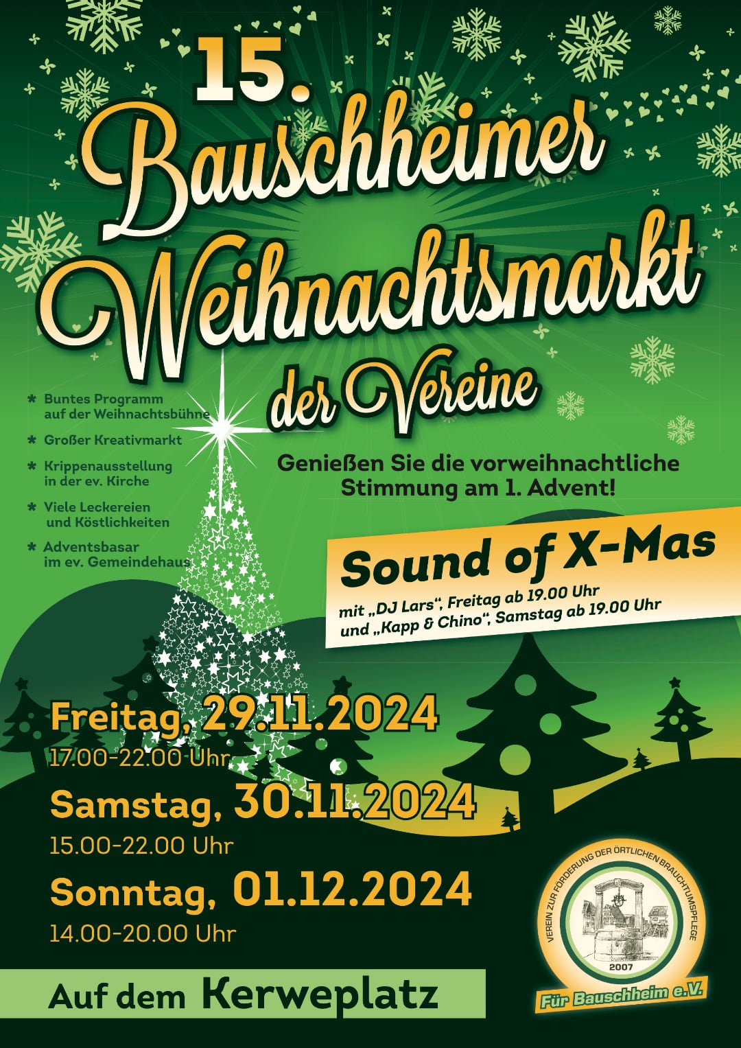 Plakat Weihnachtsmarkt 2024